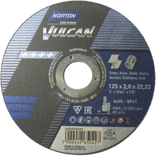 Круг отрезной NORTON Vulcan 70V110 125 мм
