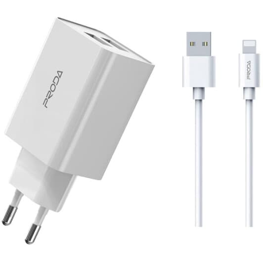 Сетевое зарядное устройство Proda PD-A28I-WH 10 Вт