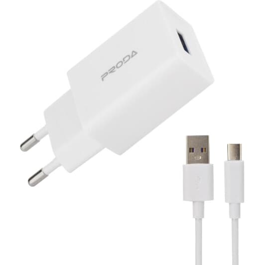 Мережевий зарядний пристрій Proda PD-A43A-WHT 12 Вт
