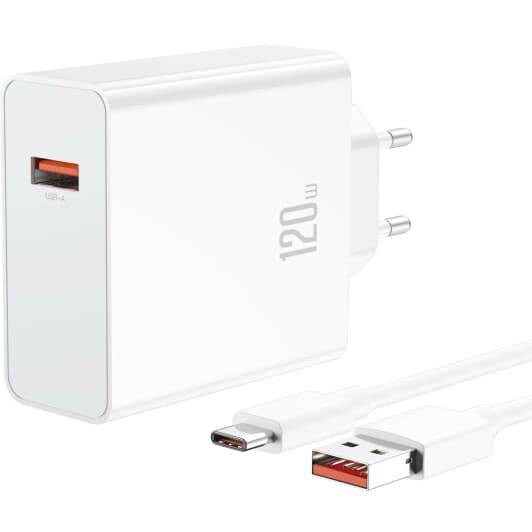 Мережевий зарядний пристрій XO L128 XO-L128-WH 120 Вт