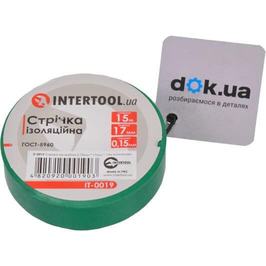 Ізоляційна стрічка Intertool IT-0019 ассорті ПВХ 17 мм x 15 м