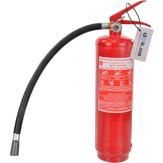 С манометром огнетушитель Poputchik Хладар порошковый