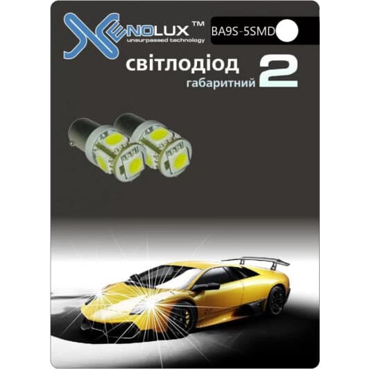 Автолампа Xenolux T4W BA9s 0,85 W зелёная 20109