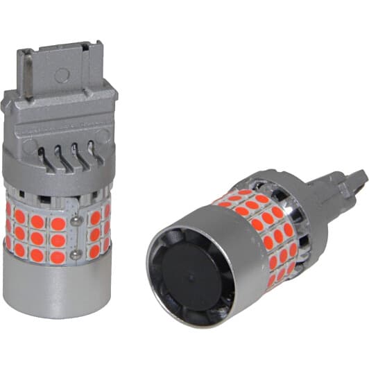 Автолампа QLine Canbus P27W BA15s 28 W червона 34945