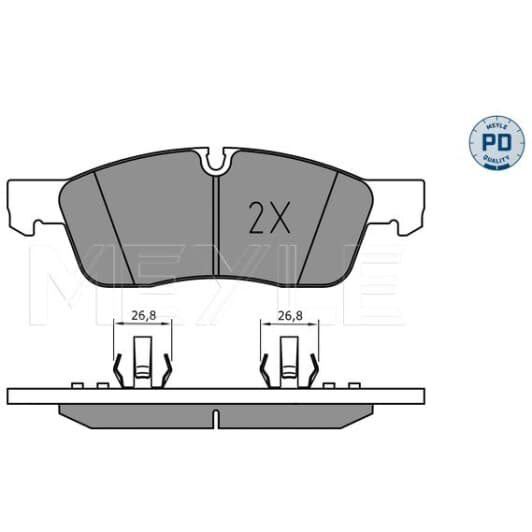 0252519219pd Meyle Тормозные колодки