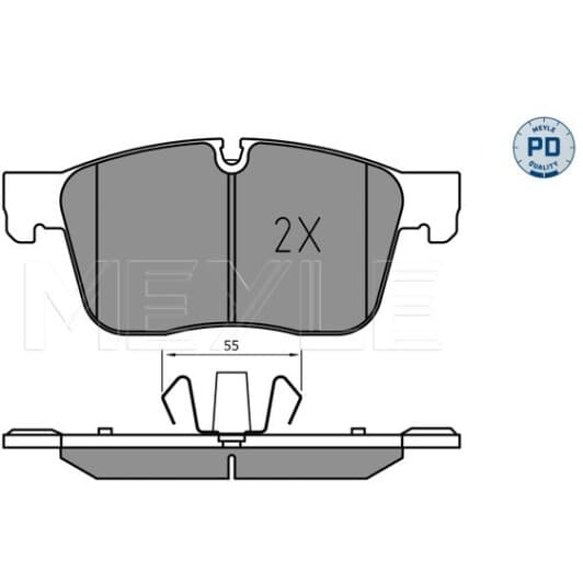 0252230218pd Meyle Гальмівні колодки