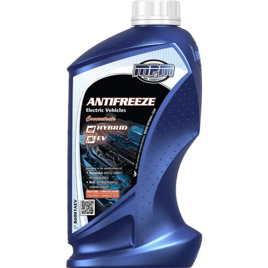 Концентрат антифриза MPM Electric Vehicles синий