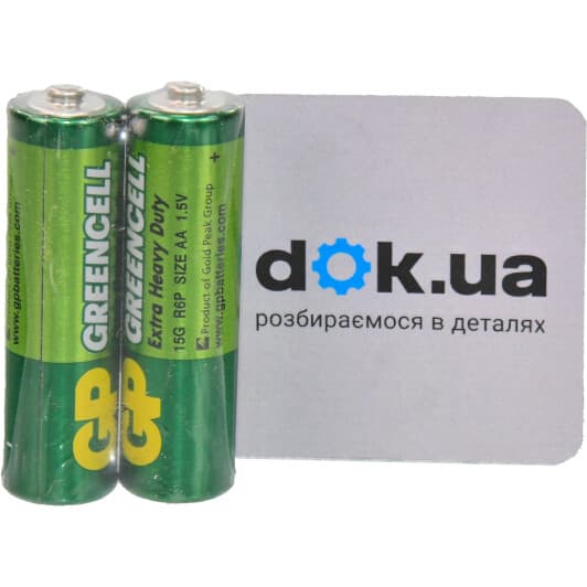 Батарейка GP Greencell Extra Heavy Duty 15G-S2 AA (пальчикова) 1,5 V 2 шт