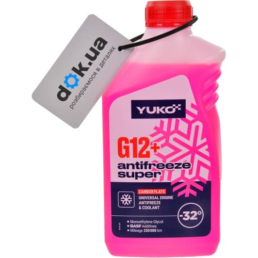 Yuko Super G12+ красный -32 °C готовый антифриз
