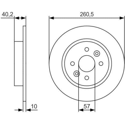 0 986 479 S85 Bosch Гальмівний диск