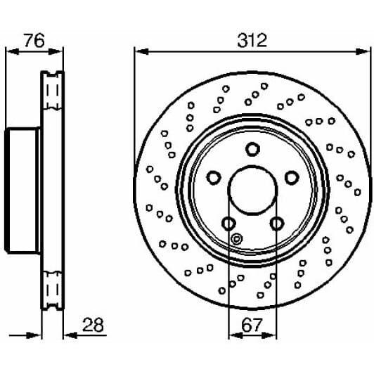 0 986 478 471 Bosch Тормозной диск
