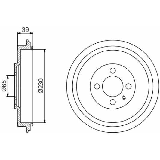 0 986 477 194 Bosch Тормозной барабан