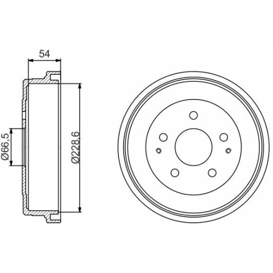 0 986 477 230 Bosch Тормозной барабан