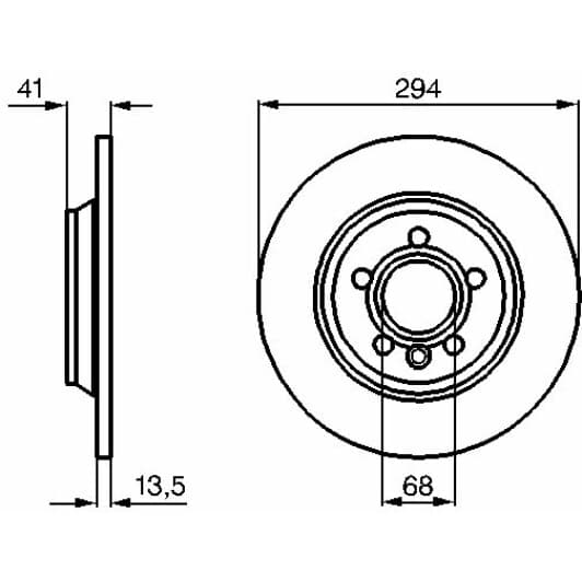 0 986 478 569 Bosch Гальмівний диск