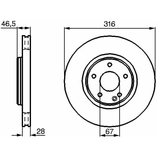 0 986 478 625 Bosch Тормозной диск