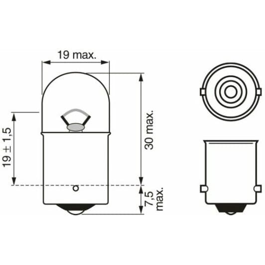 1 987 301 019 Bosch Лампа ближнього світла