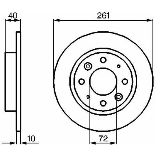 0 986 479 018 Bosch Тормозной диск