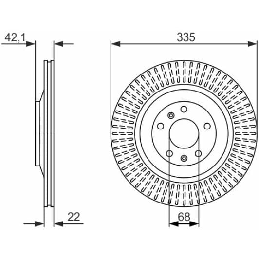 0 986 479 591 Bosch Тормозной диск