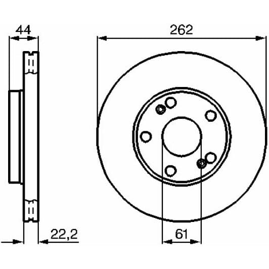 0 986 478 864 Bosch Тормозной диск