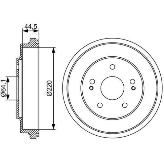 0 986 477 147 Bosch Гальмівний барабан
