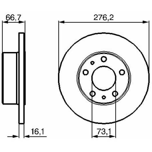 0 986 479 161 Bosch Тормозной диск для Iveco Daily III