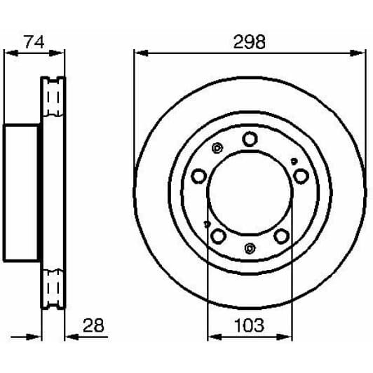 0 986 478 418 Bosch Тормозной диск