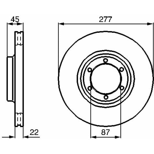 0 986 478 635 Bosch Тормозной диск