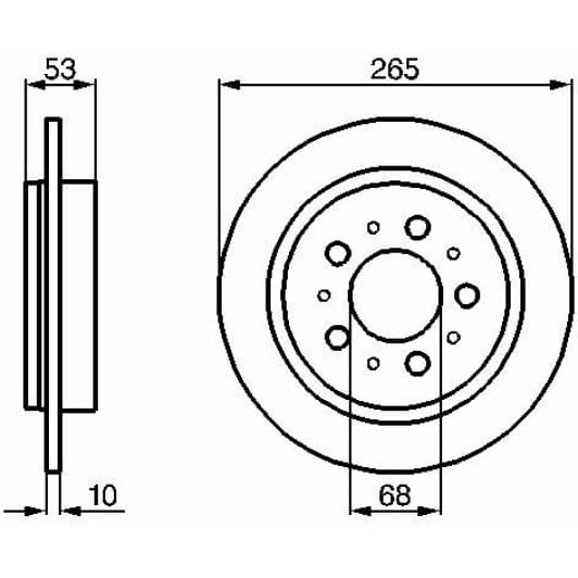 0 986 478 042 Bosch Тормозной диск
