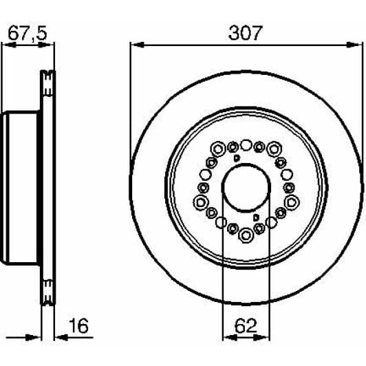 0 986 479 023 Bosch Тормозной диск