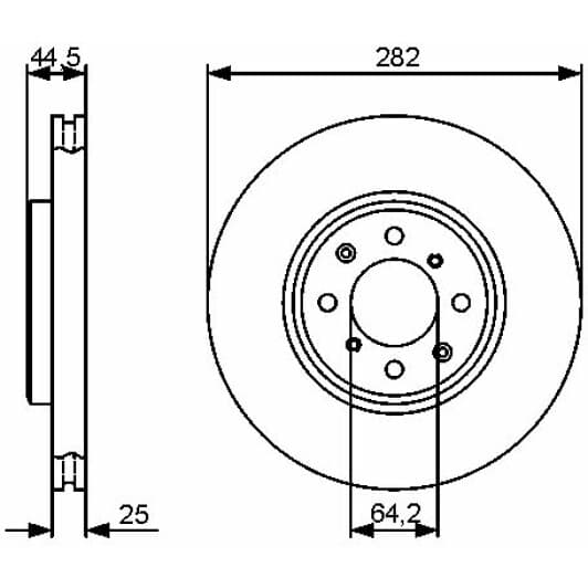 0 986 479 476 Bosch Гальмівний диск