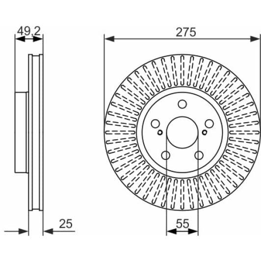 0 986 479 619 Bosch Тормозной диск