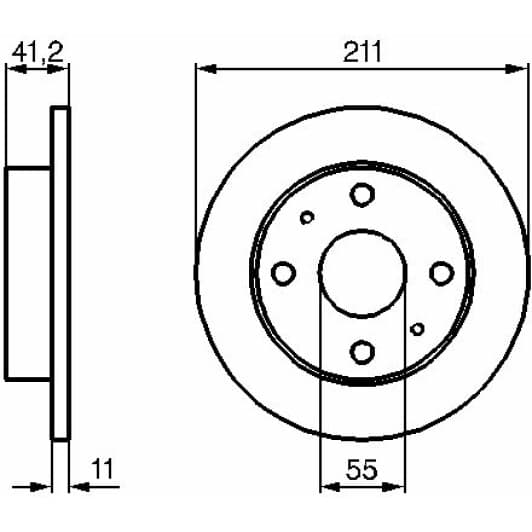 0 986 479 119 Bosch Тормозной диск