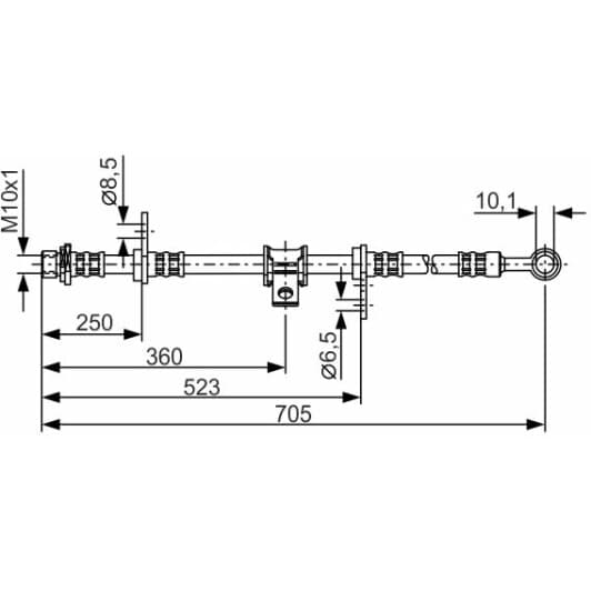 1 987 476 755 Bosch Тормозной шланг