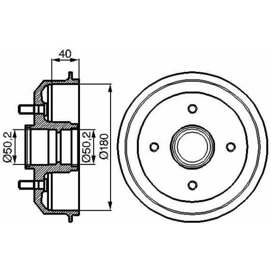 0 986 477 099 Bosch Гальмівний барабан