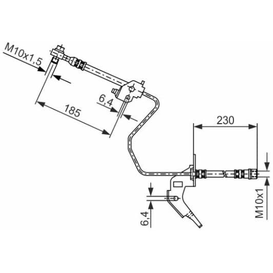 1 987 476 200 Bosch Тормозной шланг