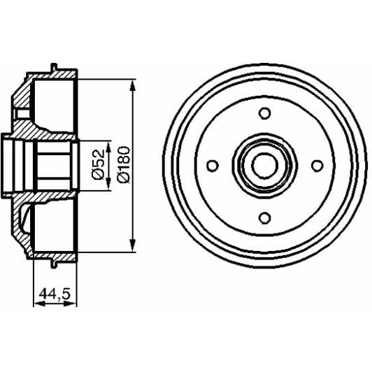 0 986 477 113 Bosch Гальмівний барабан