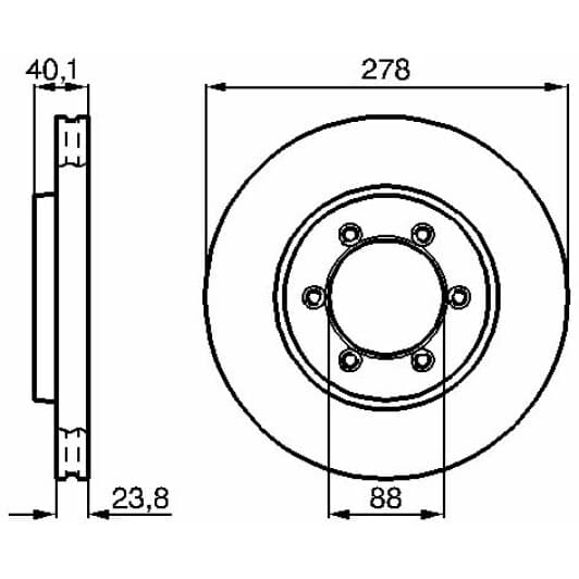 0 986 478 967 Bosch Тормозной диск