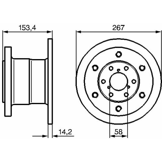0 986 478 647 Bosch Тормозной диск для Iveco Daily II
