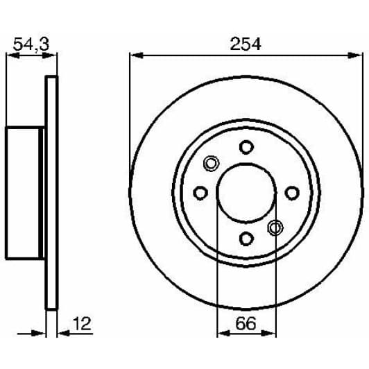 0 986 478 390 Bosch Гальмівний диск