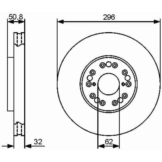 0 986 479 429 Bosch Гальмівний диск