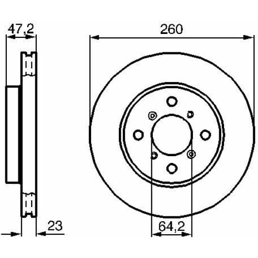 0 986 478 415 Bosch Тормозной диск