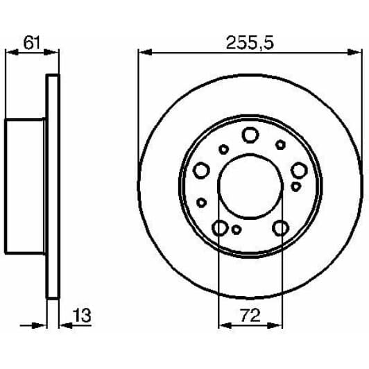 0 986 478 067 Bosch Тормозной диск