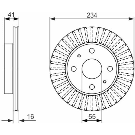 0 986 479 592 Bosch Тормозной диск
