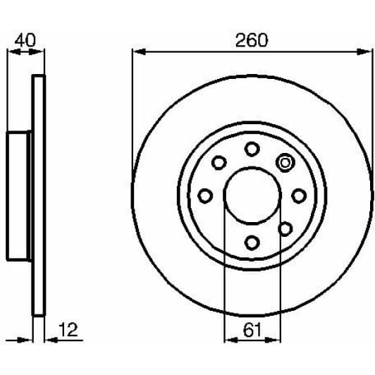 0 986 478 386 Bosch Тормозной диск