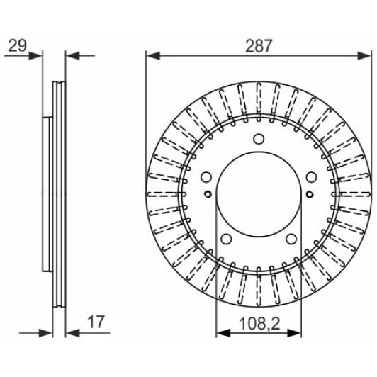 0 986 479 486 Bosch Тормозной диск для Suzuki Grand Vitara