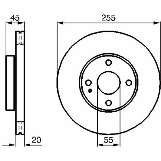 0 986 478 996 Bosch Гальмівний диск для Mazda MX-5