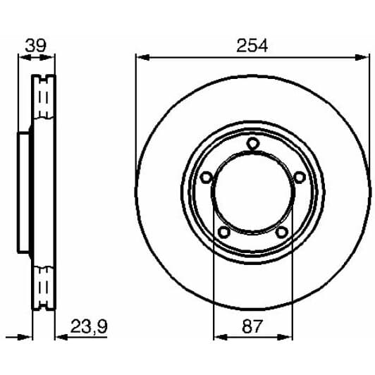 0 986 478 714 Bosch Гальмівний диск