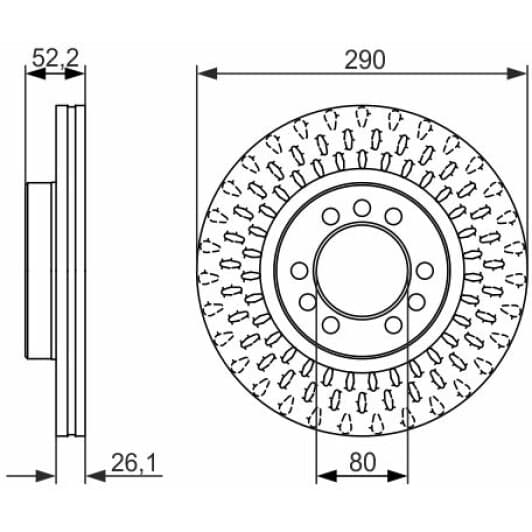 0 986 479 626 Bosch Тормозной диск