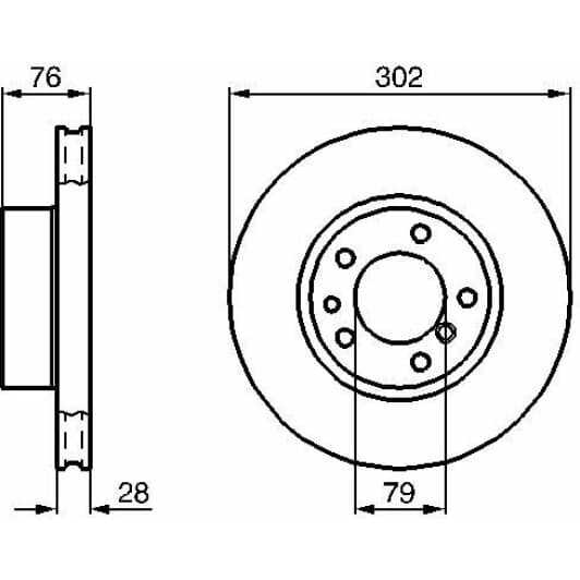 0 986 478 317 Bosch Тормозной диск