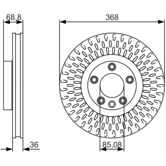 0 986 479 A33 Bosch Гальмівний диск